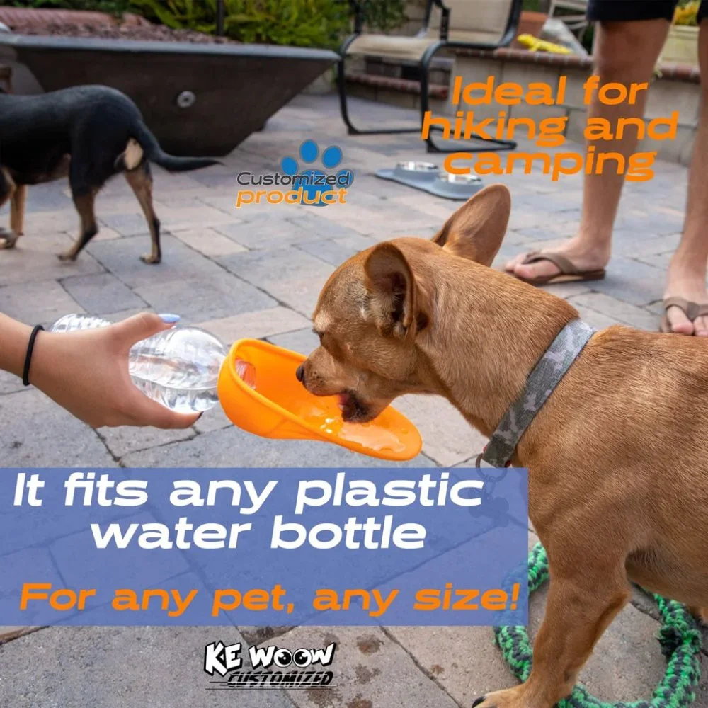 KE WOOW Dog water bottle complement that fits any bottle of 200 ml, - 2 colors -